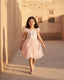 Girls Butterfly Patch Ruffle Dress